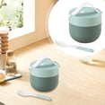 thumbnail image 3 of Plastic Liner Soup Bowl with Lids, Ramen Bowl with Lid and Spoon, Leak-proof Travel Bowl for Holding Soup, Rice, Cereal & More, 3 of 9