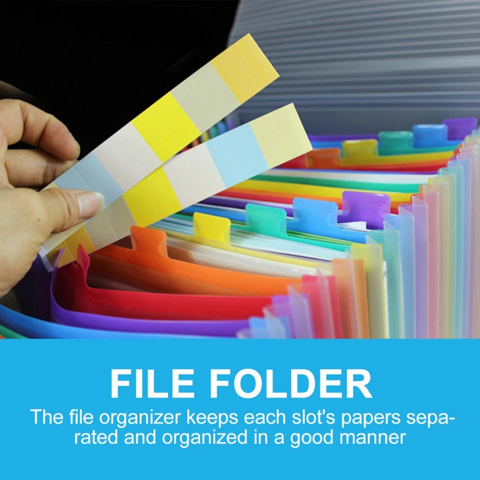 Transparent Organ Bag Office Accordion Bill Folders