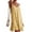 Jaune, variante sur Robe Mini à Ourlet Plissé Imprimé Floral à Col en V pour Femmes