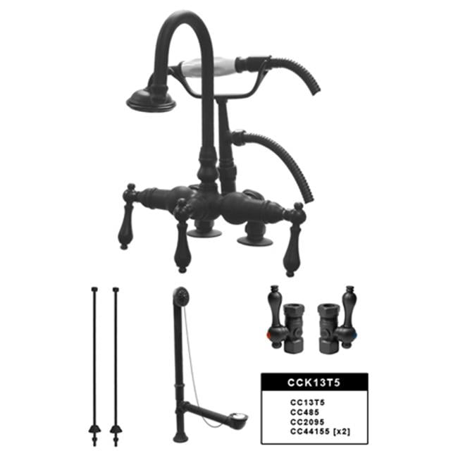 Oil Rubbed Bronze Kingston Brass CC2095 Brass Claw Foot Bath Drain