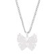 thumbnail image 2 of piezas de collar de llama de mariposa, accesorios de moda de acero inoxidable para hombres y mujeres --- Código de producto 50545, 2 of 5