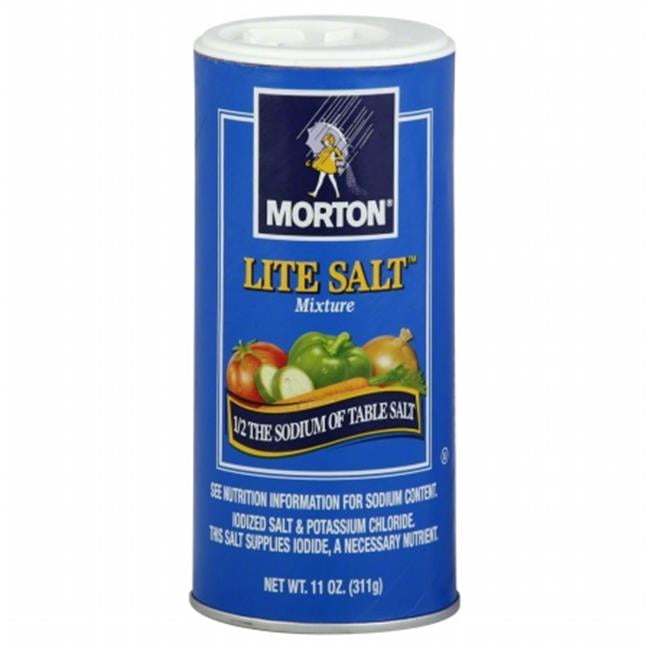 Morton Lite Salt, 11 oz Canister