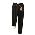 thumbnail image 1 of Womens' Warm Legging Tummy Control Printed Leggings With Elastic Drawstring Pockets And Thick Insulation Pants On Clearance, 1 of 5