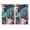 Colorful Hawa, variant on Set of 2 Aloha Floral Kitchen Curtains 42x63 Inch, Tropical Plant & Jungle Leaves Design Semi-Sheer Caf Curtains with 3" Rod Pocket