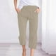 thumbnail image 1 of WILLBEST Pantalones Casuales para Mujer: Transpirables, de Tejido Liso, de 7/8 de Largo, Modernos, para Uso Diario, Cómodos y elegantes. Chica, 1 of 3