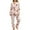 Khaki, variant on FEIJIBA Pajamas for Women Set Fall Winter Thickened Warm Flannel Pajama Coral Fleece Long Sleeve Loungewear Cozy 2 Piece Women's Sleepwear Beige