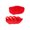 Red, variant on 1pair Fitness Nonslip Palms Sleeves Women Hand Wrist Palms Protectors Gloves for Weightlifting and Gym Workouts