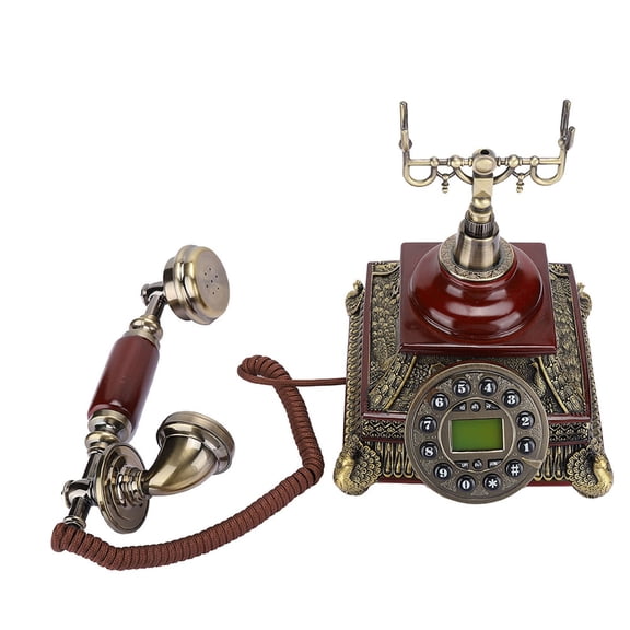 Teléfono Fijo, Pantalla De Número De Llamada De Estilo Europeo, Teléfono Con Cable De Rellamada Con Un Solo Botón, Retro Vintage, Hotel Para Oficina En Casa