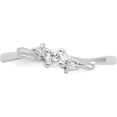 thumbnail image 4 of 14k White Gold Polished AA Diamond ring - Ring Size 6.0 Natural Diamonds - 1.5gm, 4 of 8