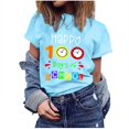 thumbnail image 1 of DEELLEEO Womens Tops Clearance Ladies Multi-Color Short Sleeve T-Shirt Graphic Print Tops, 1 of 6