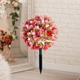 thumbnail image 2 of Lipstore Artificial Flowers Ball Bush Backyard Decorations Garden Faux Greenery Shrub B, 2 of 8