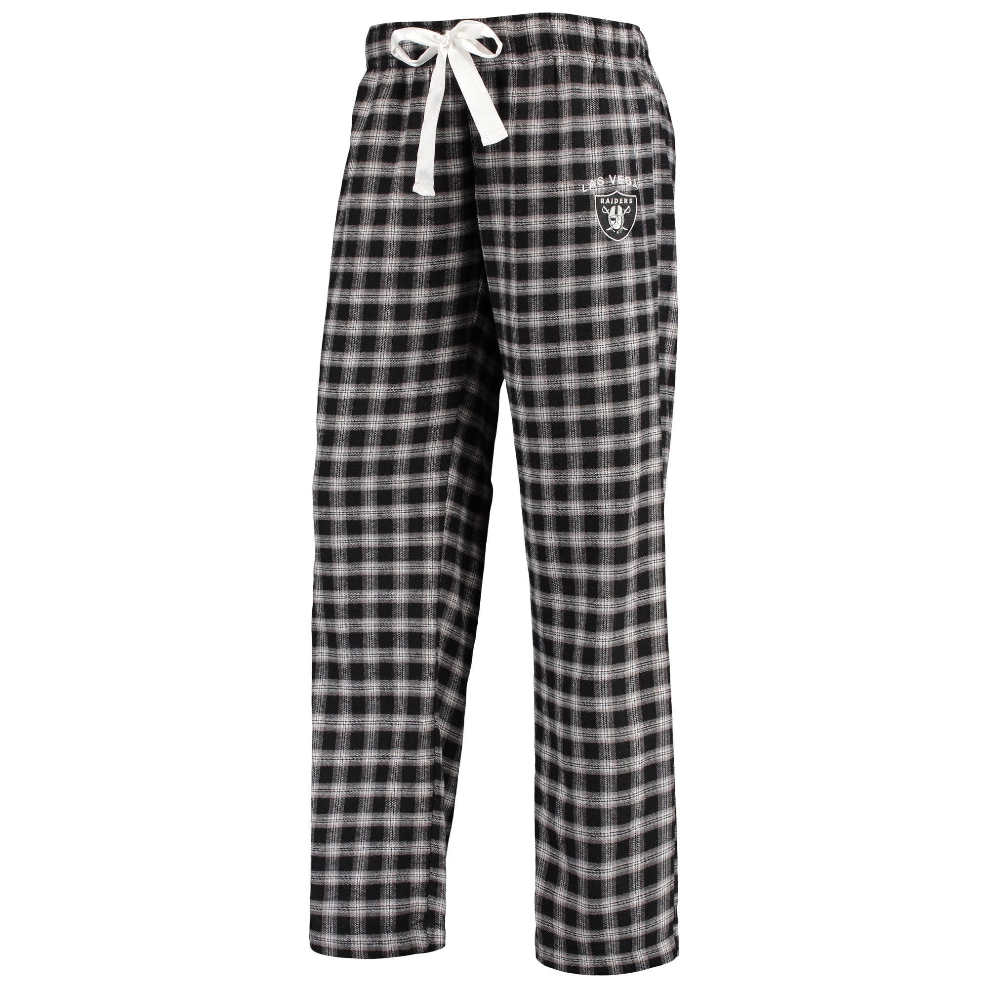 Women s Black Gray Las Vegas Raiders Poised Flannel Pants Walmart
