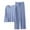 Light Blue, variant on SwiftWear Pajamas Women's Cotton Long Sleeve Sleepwear Pullover Scoop Neck Top Soft Loungewear Casual Pajama Set for Women