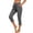 Dark Gray, variant on Womens Capris with Pockets and Drawstring Side Split Sweatpants Capris Cropped Jogger Running Pants
