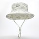 thumbnail image 3 of Sombrero de pescador para niños de primavera y verano, con estampado de dinosaurio de dibujos animados, sombrero de sol para bebés, sombrero de lavabo con protección solar para niños de ala, 3 of 5
