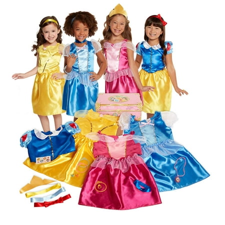 Disney Princess Dress Up Trunk Deluxe 21 Piece Officially Licensed [Amazon Exclusive] (B07BZYL5F8)