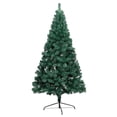 thumbnail image 3 of vidaXL Artificial Half Pre-lit Christmas Tree with Ball Set Green 210 cm, 3 of 5