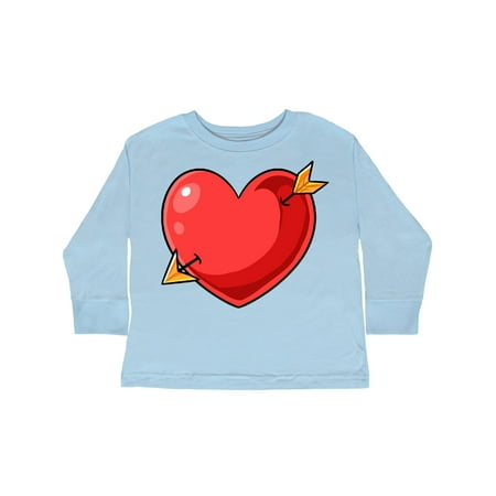 

Inktastic Red Heart with Arrow Gift Toddler Boy or Toddler Girl Long Sleeve T-Shirt