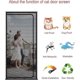 thumbnail image 3 of Reinforced Cat Screen Door Heavy Duty Pet-Proof Screen with Zipper White Prevents Pets from Running Out, 3 of 5