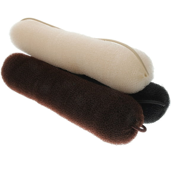 Toyvian Bun Shaper Black 3Pcs for Girls Hair Decoration Working Sports Fitness Cheerleading