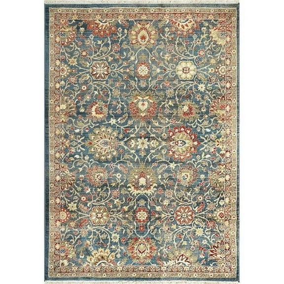 Dynamic Rugs JN466883505 3 ft. 11 in. x 5 ft. 7 in. Juno 6883 Rectangle Transitional Area Rug - 505 Navy