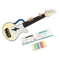 thumbnail image 1 of Hape Learn with Lights Electronic Ukulele Teaching Musical Instrument, Blue, 1 of 5