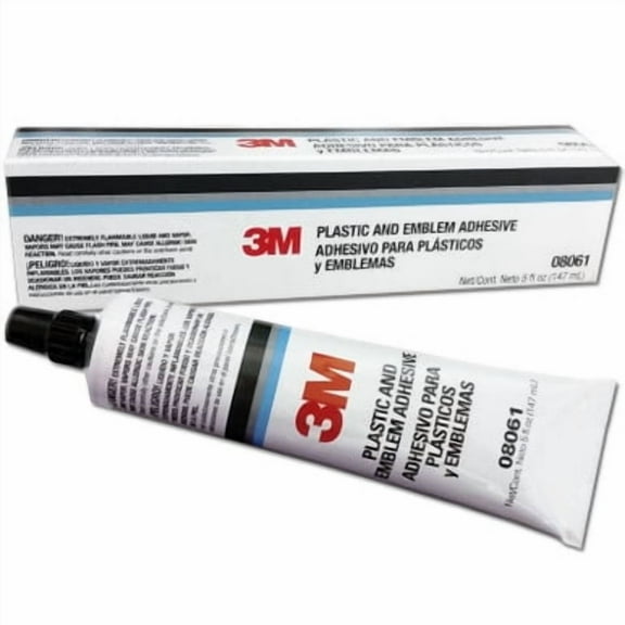 3M 08061, Plastic and Emblem Adhesive, 5 oz Tube
