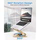 thumbnail image 2 of Soporte para laptop LOXP ajustable, giratorio 360° y plegable para 10-16", 2 of 6