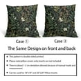thumbnail image 6 of Botanical Print Floral Pillow Covers 20x20 Set of 2 Black Sage Green Spring Vintage Flower Plant Decorative Throw Pillow Cases Outdoor Farmhouse Decor for Sofa Couch Bed, 6 of 6