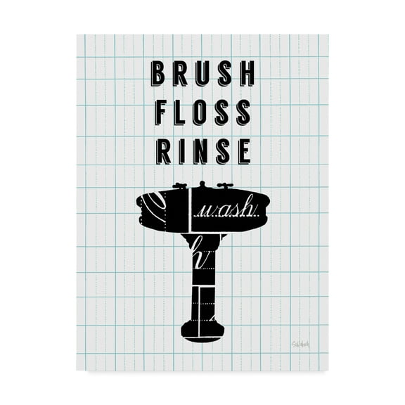 Trademark Fine Art 'Letterform Sink' Canvas Art by Sue Schlabach