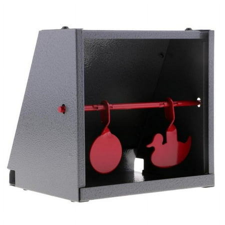 Steel Resetting Target Pellet Combo Practice Target Training - Black and Red