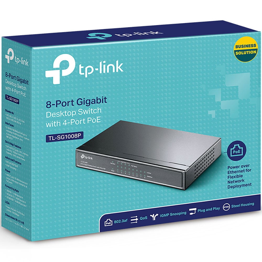 TP-Link 8-Port 10/100/1000Mbps Metal Ethernet Computer Desktop Network Switch