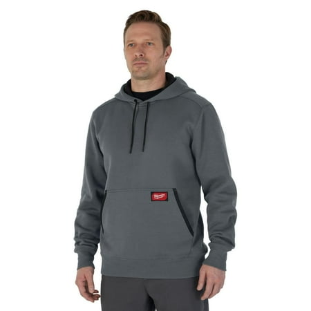 Milwaukee Midweight Pullover Hoodie Gray Large - Picture 2 of 4
