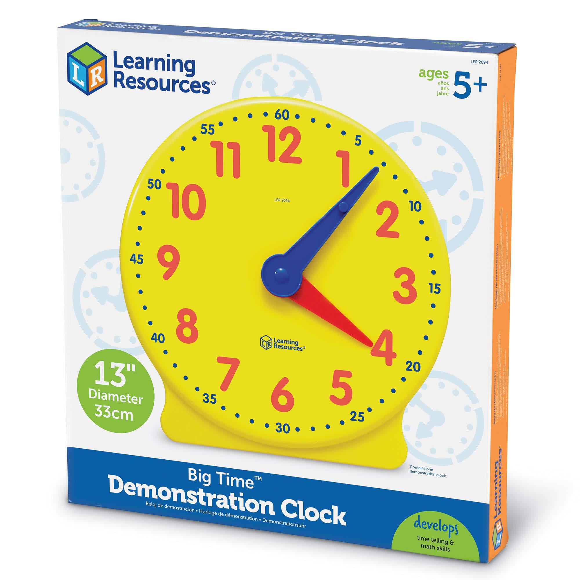 ETA Economy Student Clock 12 hour geared hands Homeschool Time Math Education
