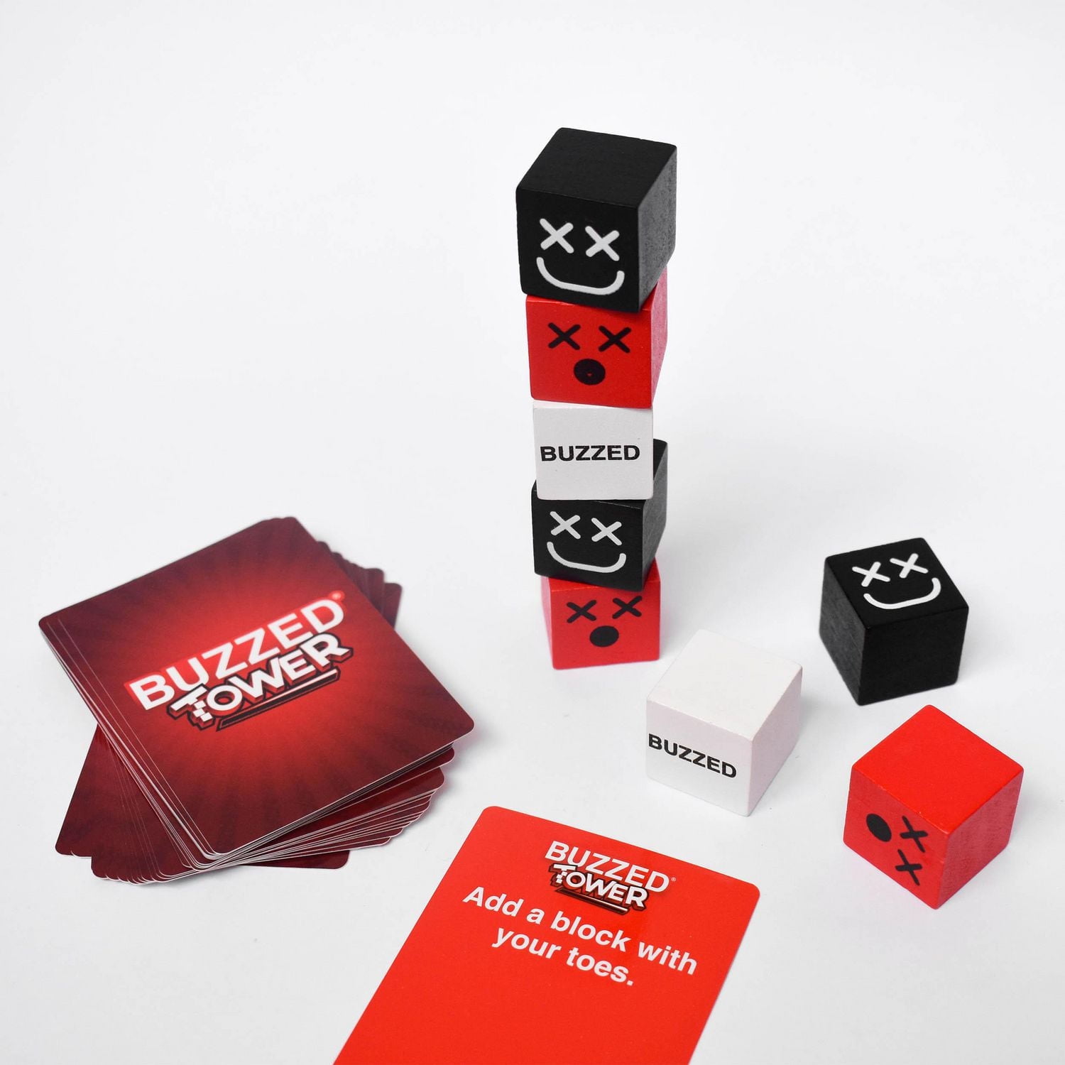 From What Do You Meme?® The Block Stacking, Tower Toppling, Drinking Game: Buzzed Tower