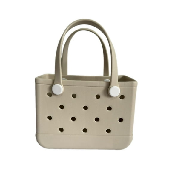 ROVTIULI Kid Beach Bag Waterproof Summer Storage Basket Women Shopping Bag Picnic Rubber Jelly Tote Bag Kid Purses