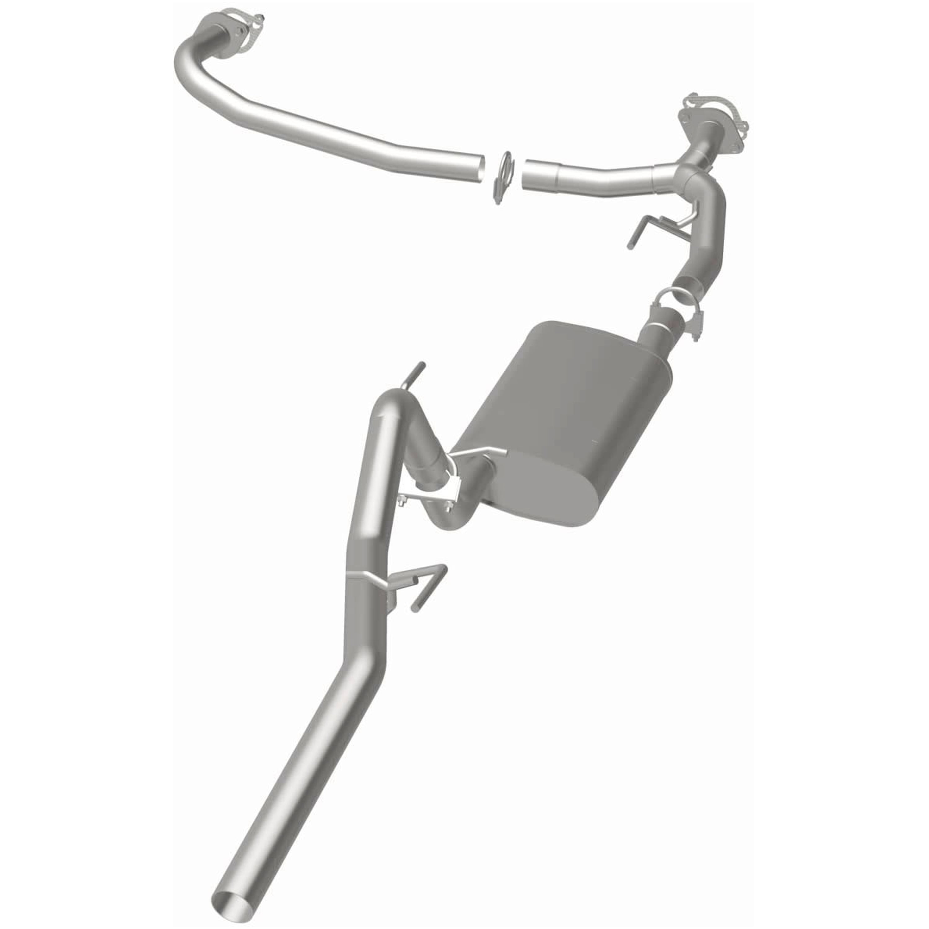 BRExhaust OE Replacement Exhaust System Kit 106-0065: Compatible with 2005-2014 Nissan Xterra 4.0L