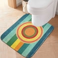 thumbnail image 2 of Yayeee Bath Rug for Bathroom Floor Non Slip Rectangle Fluffy Soft Absorbent Mat, 16"x24", Colorful Stripes, 2 of 7