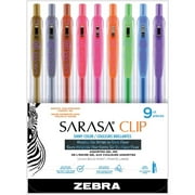 Zebra Pen Sarasa Clip Shiny Colors Gel Retractable Pen Bold Pen Point - 1 mm Pen Point Size - Retractable - Assorted Metallic Water Based, Pigment-based, Gel-based Ink - 1 / Pack