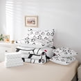 thumbnail image 6 of Castle Fairy Kawaii Penguin Twin Bedding Sets,Love Heart Bedding Comforter Set, 6 of 8