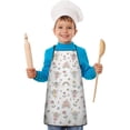 thumbnail image 2 of Fairy Princess Carriage Pattern Kids Aprons for Girls and Boys,Adjustable Neck Strap Toddler Aprons for Kids Cooking Baking, 2 of 7