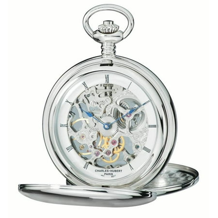 Charles-Hubert Paris Men's 3904-W Classic Collection Pocket Watch