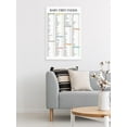 thumbnail image 2 of Baby First Foods Checklist Wall Art Baby First 100 Food List Posters Before One Food Chart Print Canvas Feeding Tracker Pictures for New Parents Nannies Kitchen Dining Room Decor, 2 of 3