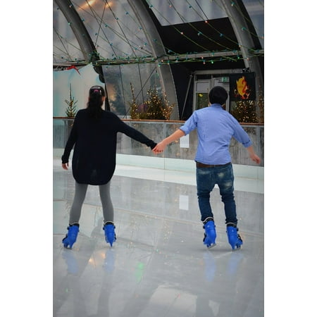 - Canvas Print Ice Skating Torque People Couple Connectedness Stretched Canvas 10 x 14