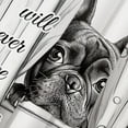 thumbnail image 5 of Funny Cute Dog Shower Curtain, Black White Bulldog Puppy Animal Prints - Humorous Shower Curtain for Bathroom, Grey and Black Theme Bath Curtain Set with Hooks, 60X70in, 5 of 5