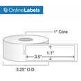 thumbnail image 2 of 1.1 x 3.5 Waterproof Labels for DYMO Printers - Same As DYMO 30252™ - Online Labels (1 Roll), 2 of 5
