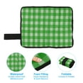thumbnail image 4 of 15"x11" Outdoor Sitting Mat Waterproof Oxford Cloth Seat Cushion Mini Folding Foam Green White, 4 of 6