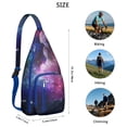 thumbnail image 3 of Space Geek's Fanny Pack&nbsp;- Alien & UFO Print Waist Bag (Galaxy Design), 3 of 4