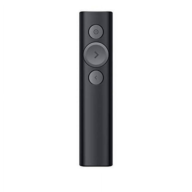 Logitech Spotlight Presentation Remote - Advanced Digital Highlighting with Bluetooth, Universal Presenter Clicker, 30M Range and Quick Charging - Black
