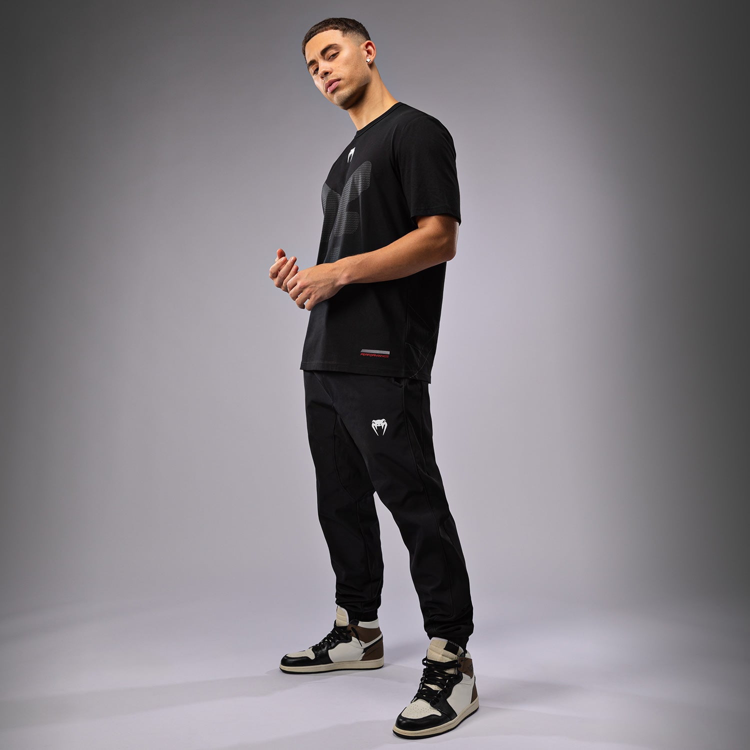Venum Tactical XT T-Shirt - Black/Fire Red - Large